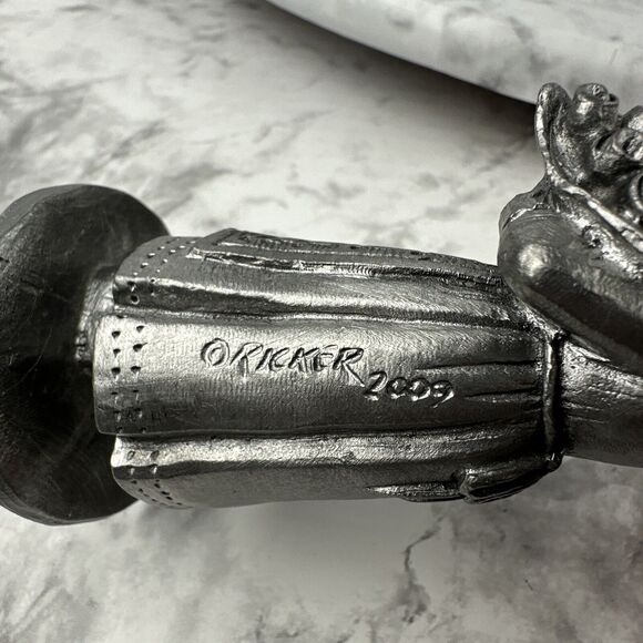 2009 Michael Ricker Dutch Netherlands Pewter Figurines Boy & Girl Holding Tulips - Picture 12 of 13